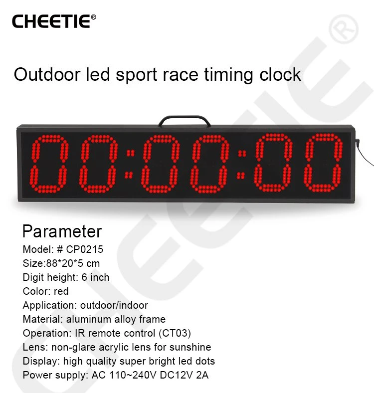 led battery marathon clock