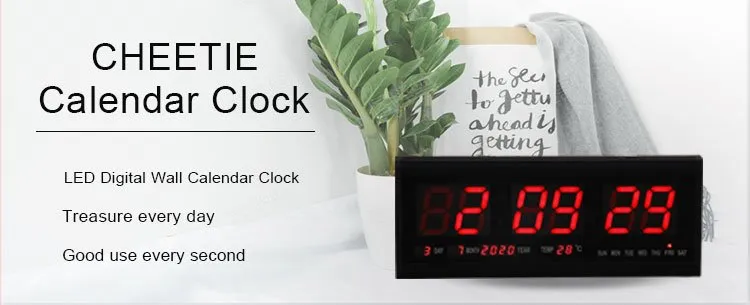 home decor calendar wall clock