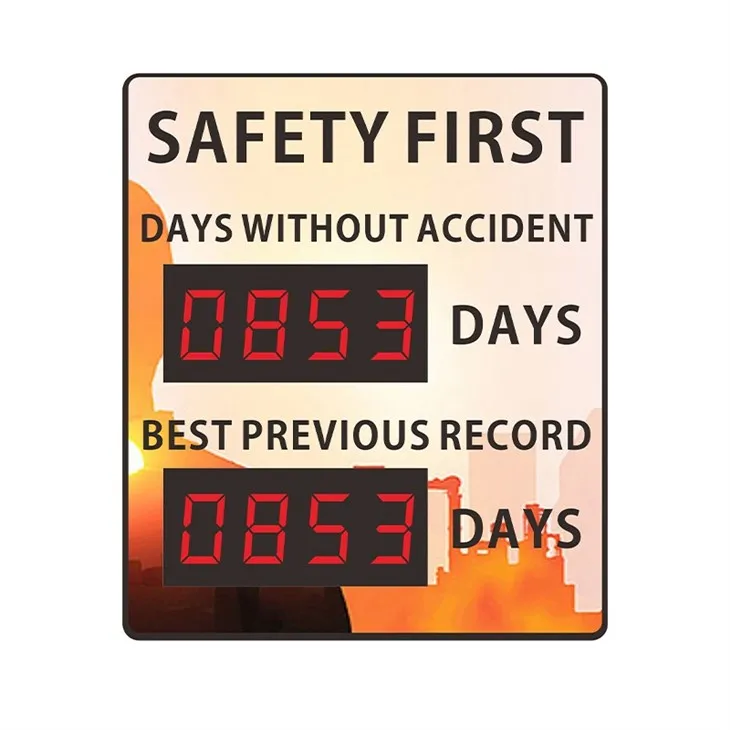 lost time accident sign